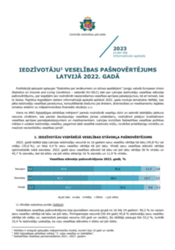 The first page of the informative review with text and graphics
