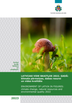  The title page of the collection of statistical data with a mushroom