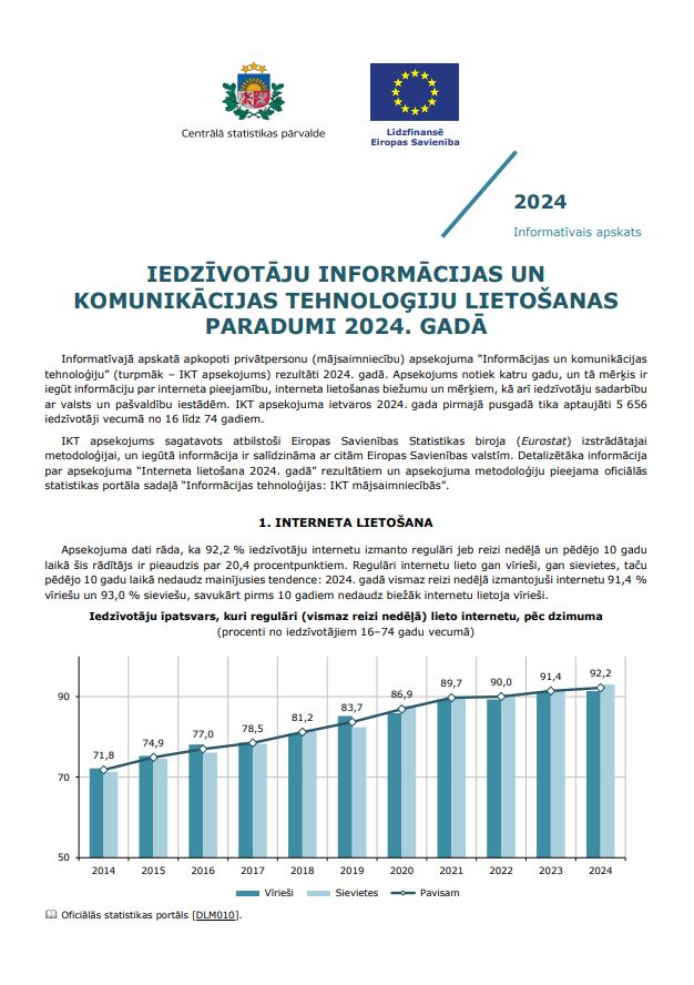 The first page of the informative review with text and image