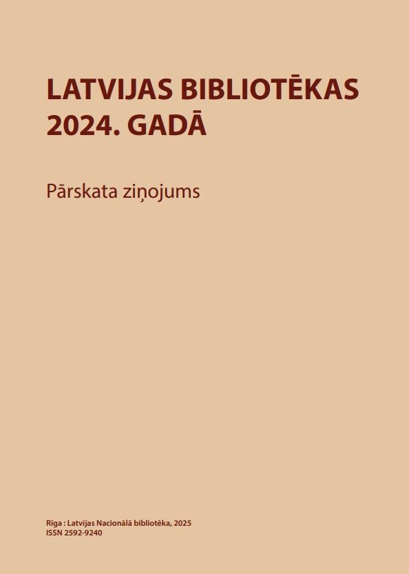Title page of the report. Beige background, title in dark red letters.