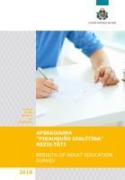 Publikācijas Apsekojuma "Pieaugušo izglītība" rezultāti, 2018 vāka attēls