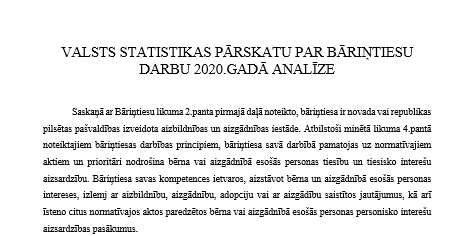 Image of the first page of the analysis 